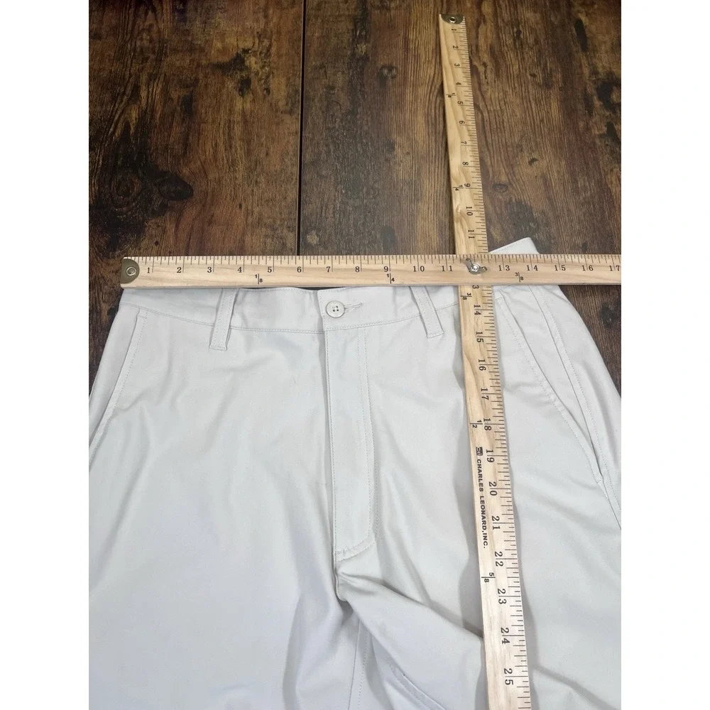 FootJoy FJ Men's Golf Shorts Khaki Size 30 Performance Flat Front 9